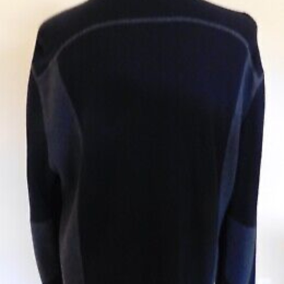 Calvin Klein Long Sleeve Men's Jacket XL Black & Gray Pima Cotton - Picture 2 of 4